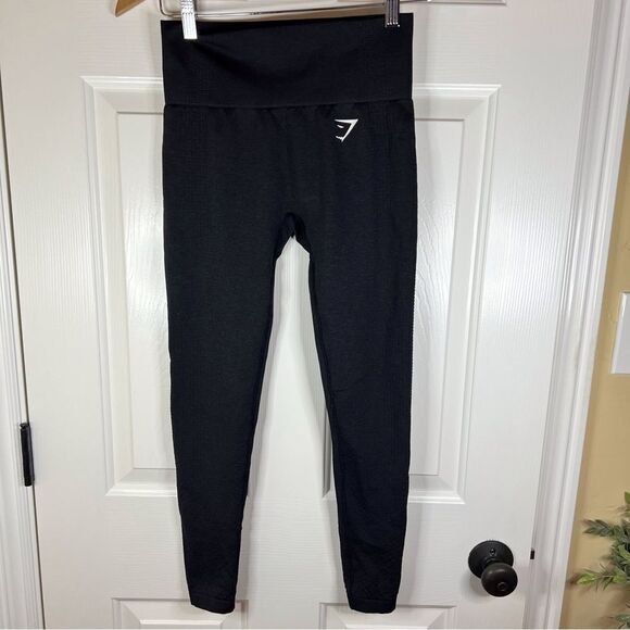 Gymshark Black Leggings Size XS/S (see‎ measurements) High Waisted. - Picture 1 of 6